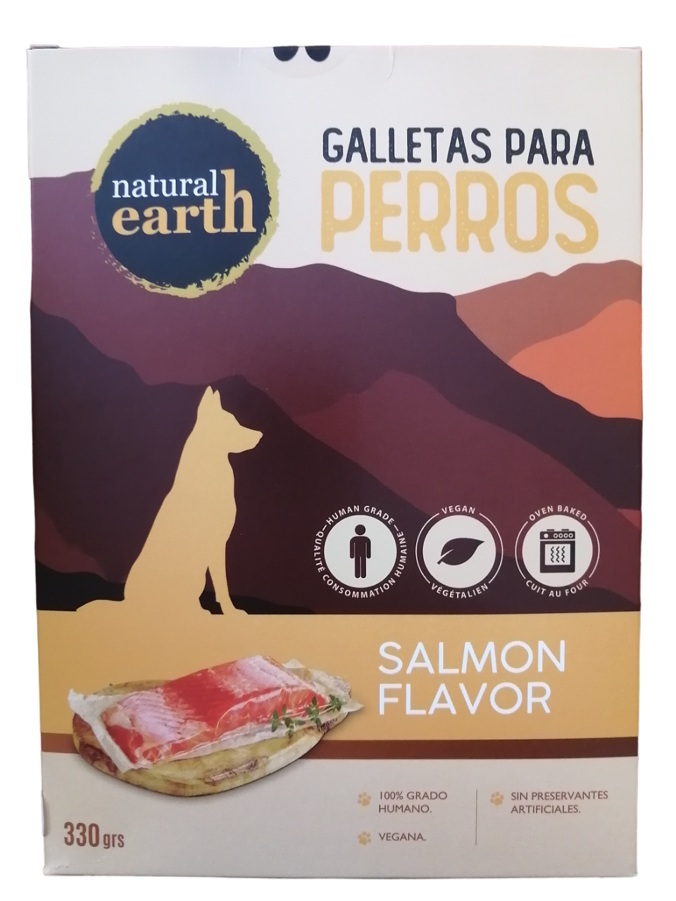 Fullerton GALLETAS NATURAL EARTH PARA PERROS SABOR SALMON Fullerton