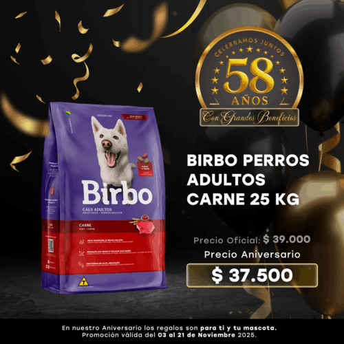 BIRBO PERROS ADULTOS CARNE 25 KG