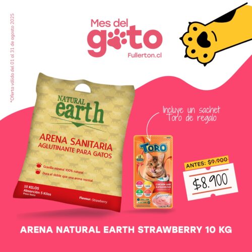 ARENA NATURAL EARTH STRAWBERRY 10 KG