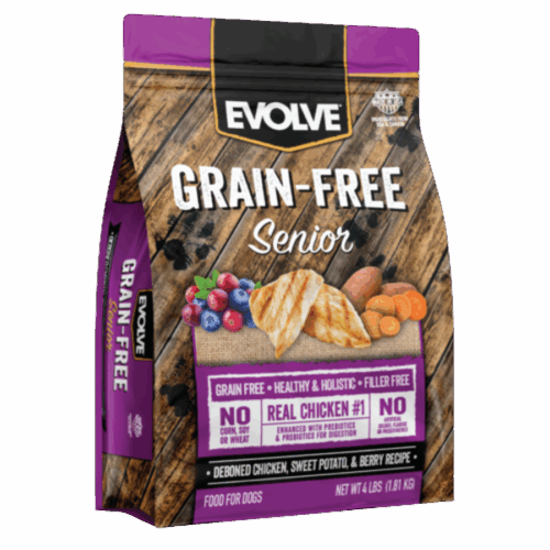 evolve dog senior pollo